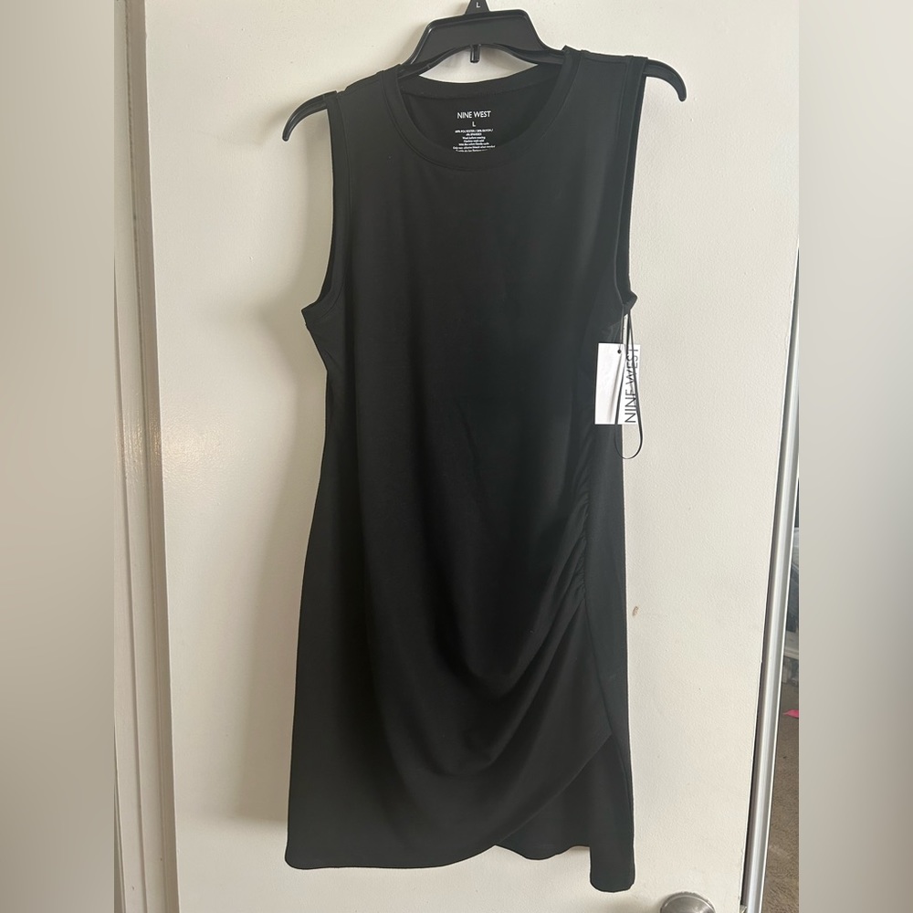 Black NINE WEST Sleeveless Dress, Size Large